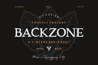 Backzone font