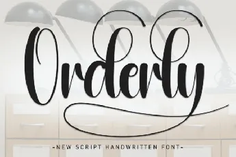 Orderly Script font