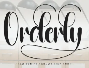 Orderly Script font