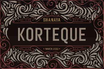 Korteque font