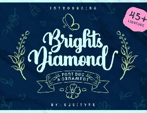 Brights Diamond Script font