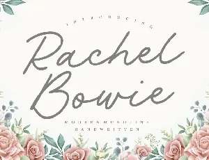 Rachel Bowie font