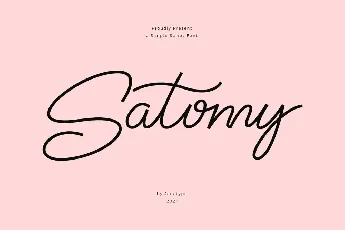 Satomy font