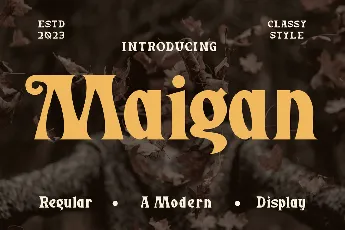 Maigan font