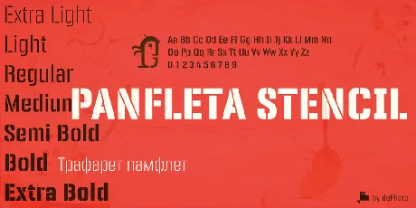 Panfleta Stencil font