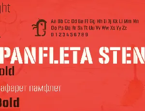 Panfleta Stencil font