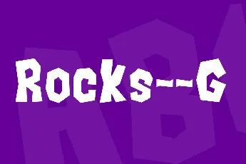 Rocks__G font