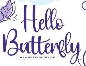 Hello Butterfly font