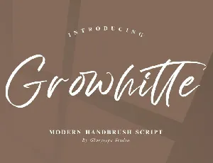 Growhitte font