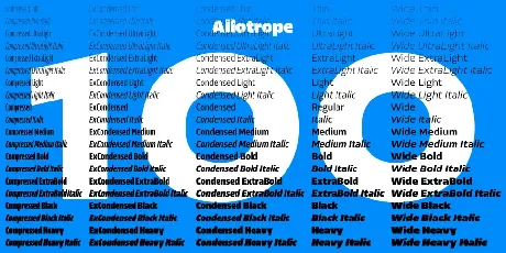 Allotrope Family font