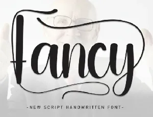Fancy Script font