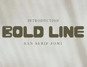 BOLD LINE font