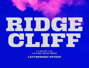 Ridge Cliff font