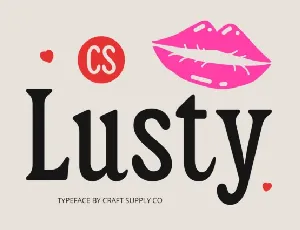 CS Lusty font