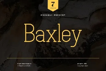 Baxley Slab Serif font