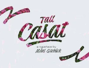 Tall Casat Script Free font