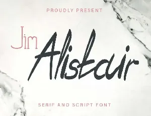 Jim Alistair Demo font