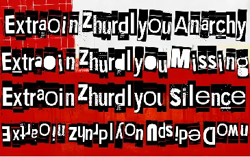 Extraoin Zhurdlyou font