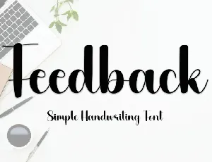 Feedback Script Typeface font