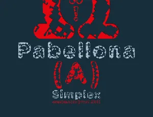 Pabellona (A) SÃ­mplex font