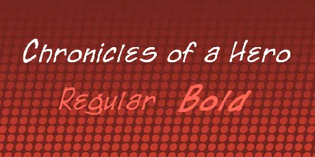 Chronicles of a Hero font