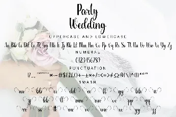 Party Wedding font