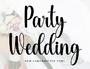 Party Wedding font