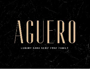 Aguero font