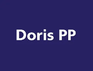 Doris PP font