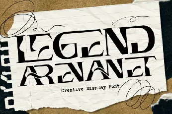 Legend Arenanet font