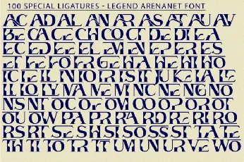 Legend Arenanet font