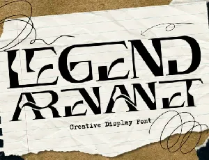 Legend Arenanet font