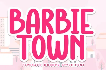 Barbie Town Display font