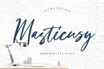 Masticusy font