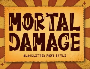 Mortal Damage font