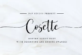 Cosette Calligraphy Script font