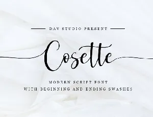 Cosette Calligraphy Script font