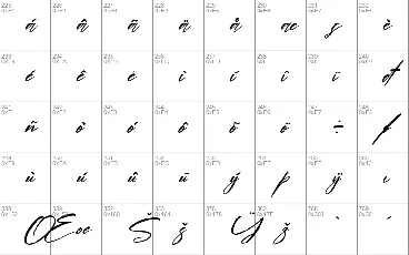 Hendycroft Signature font