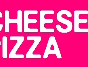 CHEESE PIZZA font