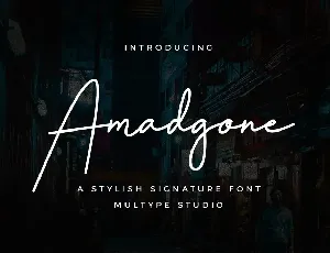 Amadgone font