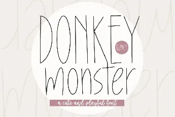 Donkey Monster font