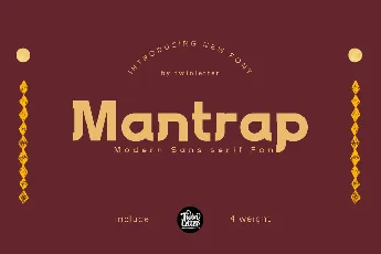 Mantrap font