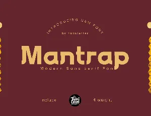 Mantrap font