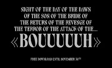 Bouuuuuh Revenge – Display font