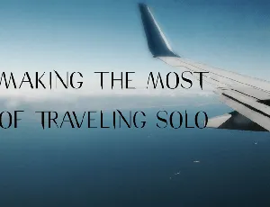 Traveling Typeface font