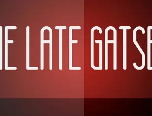 The Late Gatsby font