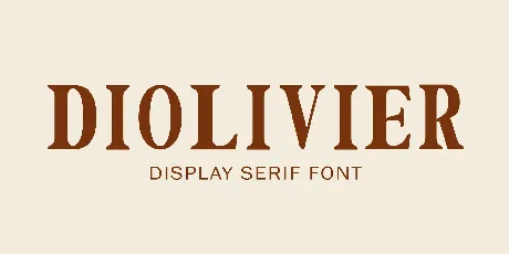 Diolivier font