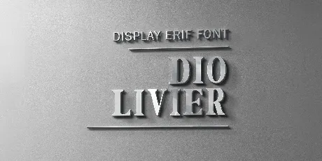 Diolivier font