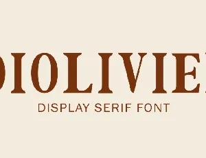 Diolivier font