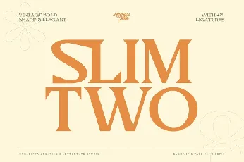 Slimtwo font